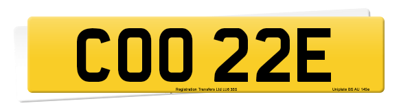 Registration number COO 22E